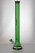24" Genie 7 mm color-tube and clear-bottom beaker water bong-Green - One Wholesale