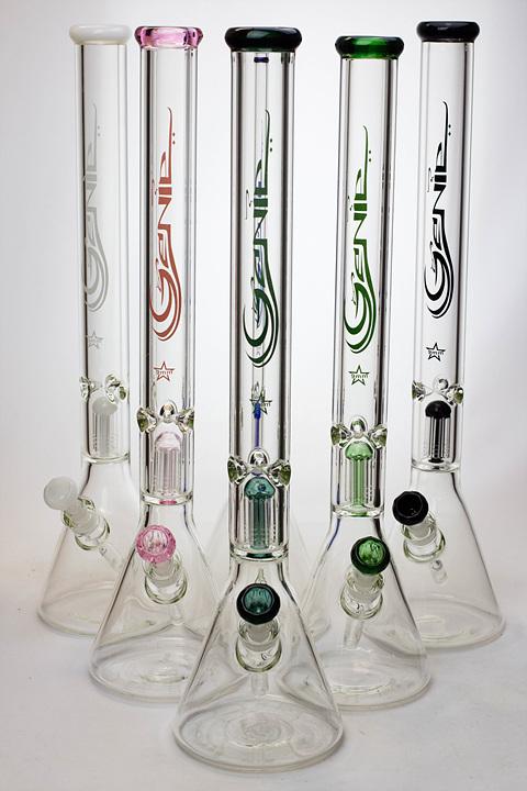 24" Genie 9 mm single percolator beaker water bong Beaker Bong ONE