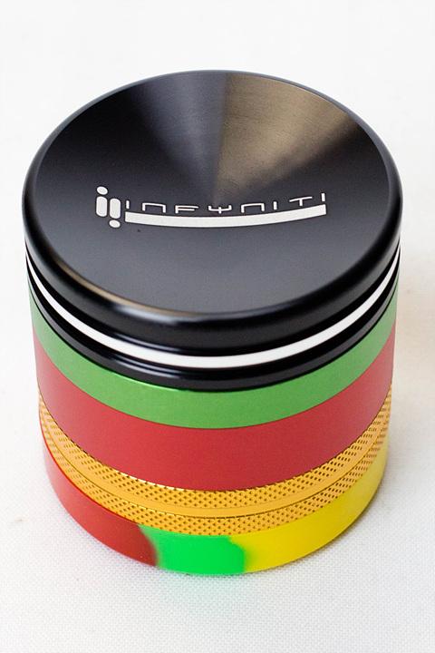 Infyniti 4 parts Aluminum Grinder w/silicone container ( GR7508 ) Regular Grinder ONE