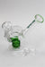 7 in. NG shower head oil rig with banger-Green - One Wholesale
