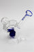 7 in. NG shower head oil rig with banger-Blue - One Wholesale