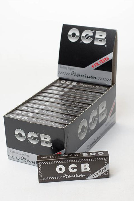 OCB Premium rolling paper-2 Packs-1 1/4+Filters - One Wholesale