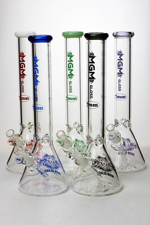 16" glass 7 mm beaker glass water bong Beaker Bong ONE