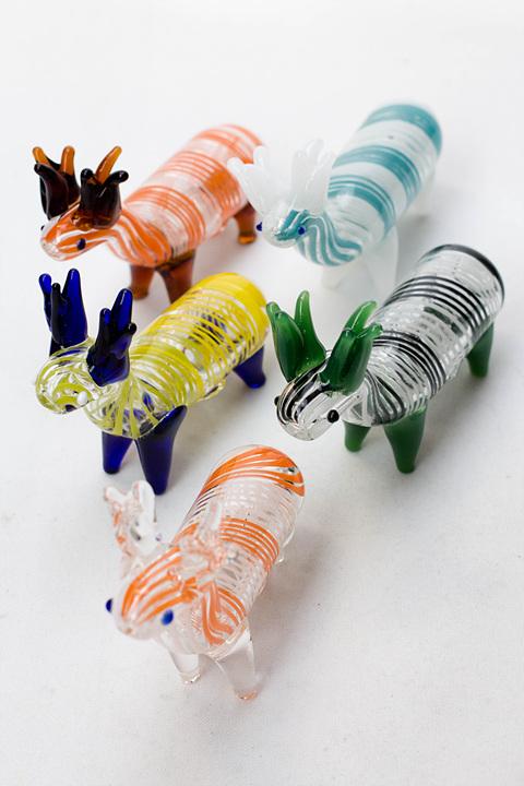 Standing Deer Large glass hand pipe Glass Pipe ONE