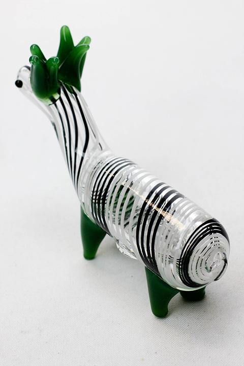 Standing Deer Large glass hand pipe- - One Wholesale