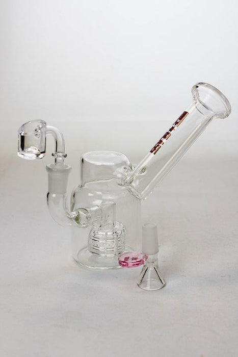 7 in. NG 2-in-1 shower head bubbler-Clear - One Wholesale