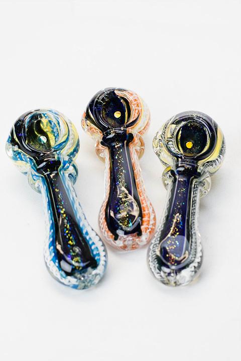 Heavy dichronic 5886 Glass Spoon Pipe Glass Pipe ONE