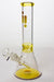 10" Infyniti color accented beaker glass water bong-Yellow - One Wholesale