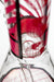 14" stripe 7 mm glass beaker water bong- - One Wholesale