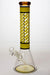 14" stripe 7 mm glass beaker water bong-Yellow - One Wholesale