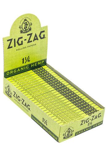 Zig Zag Organic Hemp Papers 1 1/4- - One Wholesale