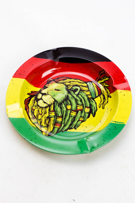 Smoke Arsenal round metal ashtray-Lion Hearted - One Wholesale