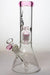 11" Genie short tree arms color accented glass water bong-Pink - One Wholesale