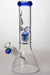11" Genie short tree arms color accented glass water bong-Blue - One Wholesale