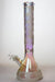 16" Metallic 7 mm sandblasted glass beaker bong- - One Wholesale