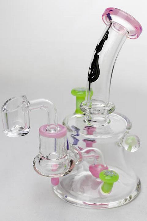 6" Genie Mushroom Rig Rig ONE Pink