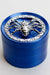 4 parts color grinder with a decoration lid-Blue - One Wholesale