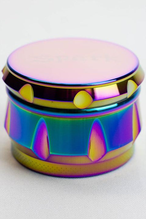 Spark 4 parts rainbow color herb grinder- - One Wholesale