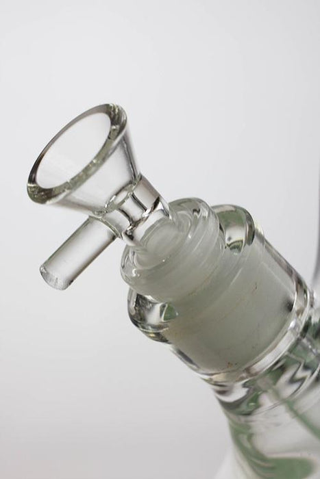 15.5" Genie two tone 9 mm glass beaker water bong- - One Wholesale