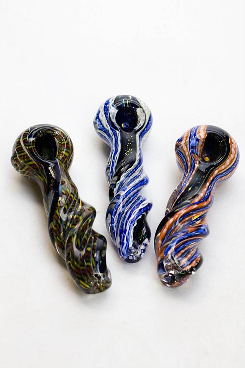 Heavy dichronic 6067 Glass Spoon Pipe Glass Pipe ONE