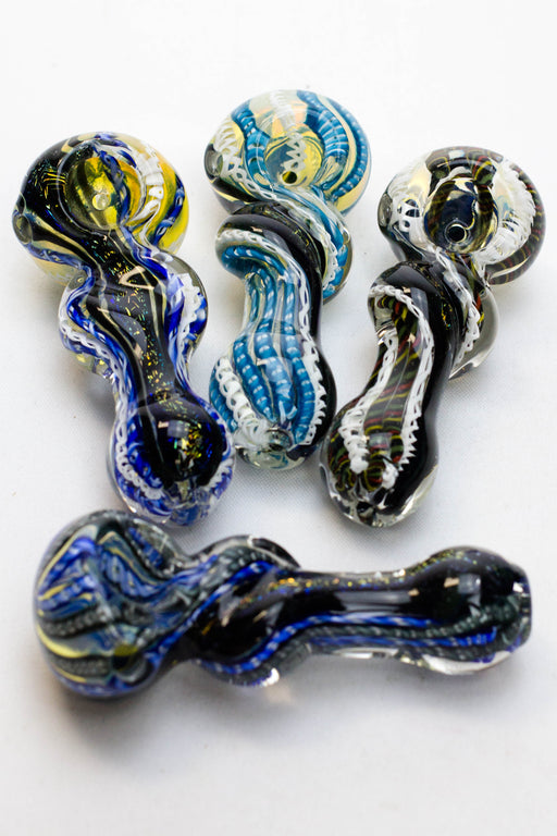 Heavy dichronic 6068 Glass Spoon Pipe Glass Pipe ONE