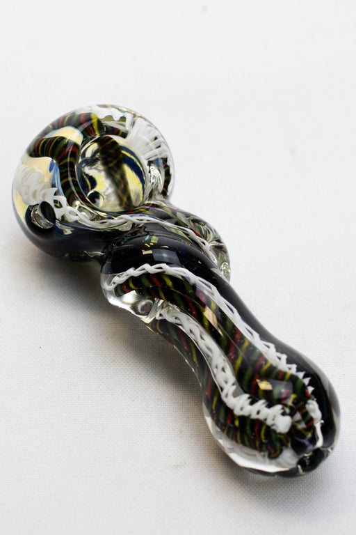 Heavy dichronic 6068 Glass Spoon Pipe Glass Pipe ONE