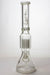 17.5" Genie 12-arm  9 mm colored bottom glass water bong- - One Wholesale