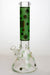 14" Infyniti leaf 7 mm glass water bong-Green - One Wholesale
