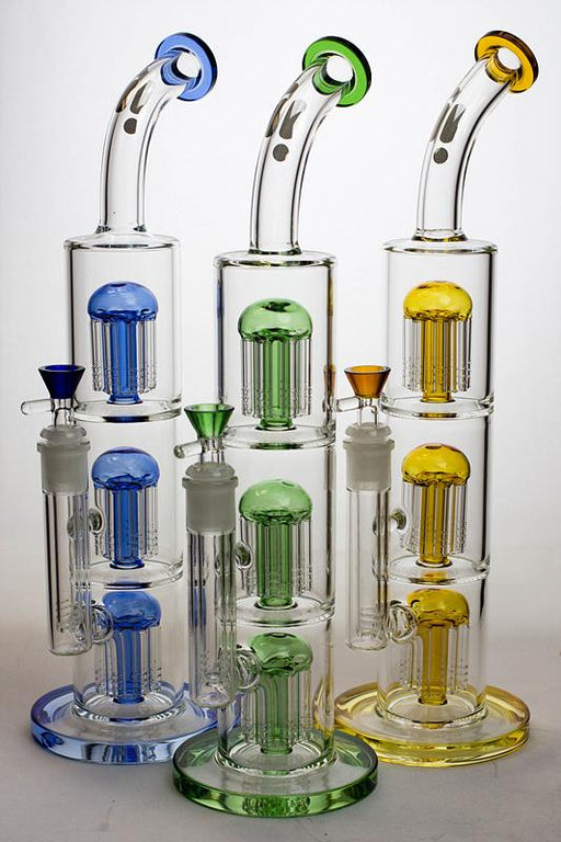 16" Infyniti Triple tree-arm percolator glass bong Other Shaped Bong ONE