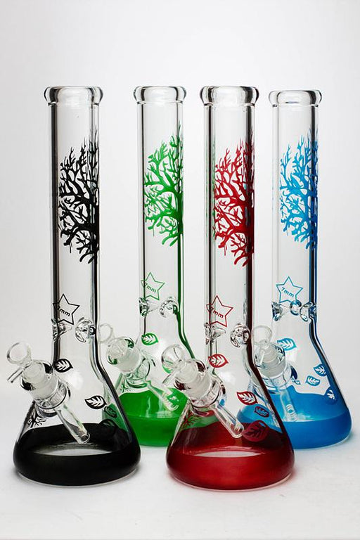 15.5" Tree of Life 7mm classic beaker glass bong Beaker Bong ONE