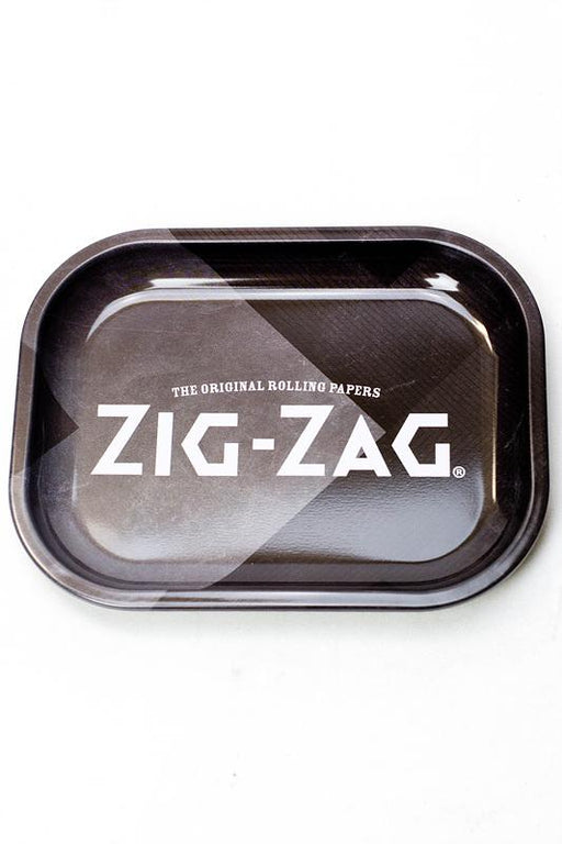 Zig Zag Mini Metal Rolling tray-Black - One Wholesale