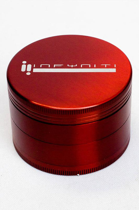 Infyniti 4 parts metal herb grinder-Red - One Wholesale