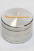 Infyniti 4 parts metal herb grinder-Silver - One Wholesale