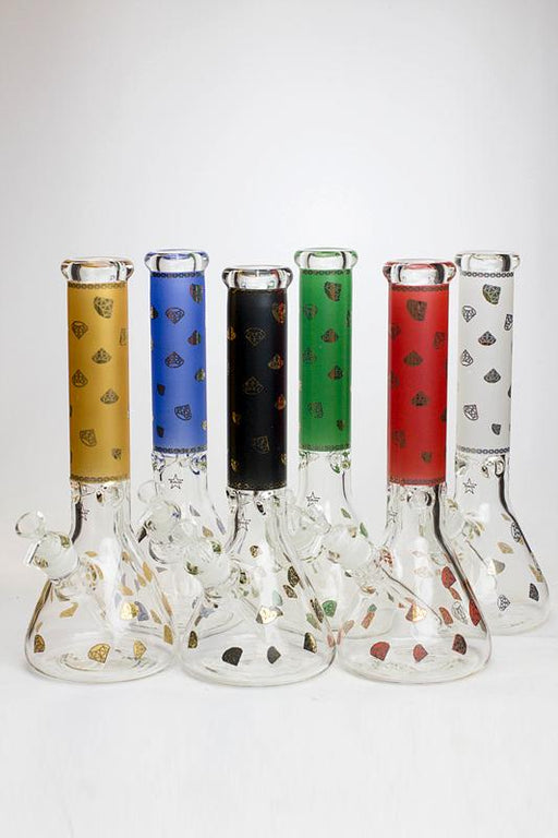14" diamond 9 mm glass water bong Beaker Bong ONE