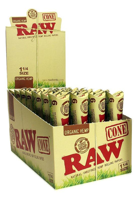 Raw organic cone 1 1/4- - One Wholesale