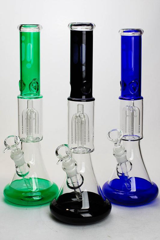 14" infyniti 8-arm percolator color tube/bottom beaker Bong Beaker Bong ONE