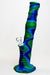 13" Detachable silicone straight Blue tube water bong-Pattern A - One Wholesale