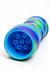 13" Detachable silicone straight Blue tube water bong- - One Wholesale