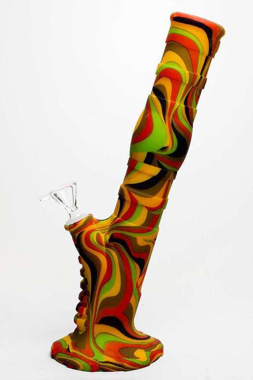 13" Detachable silicone straight Yellow tube water bong Silicone Bong ONE