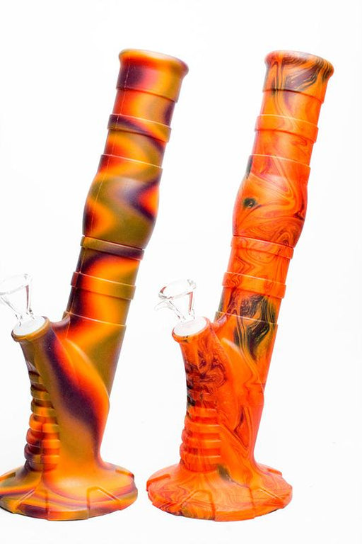 13" Detachable silicone straight Orange tube water bong Silicone Bong ONE