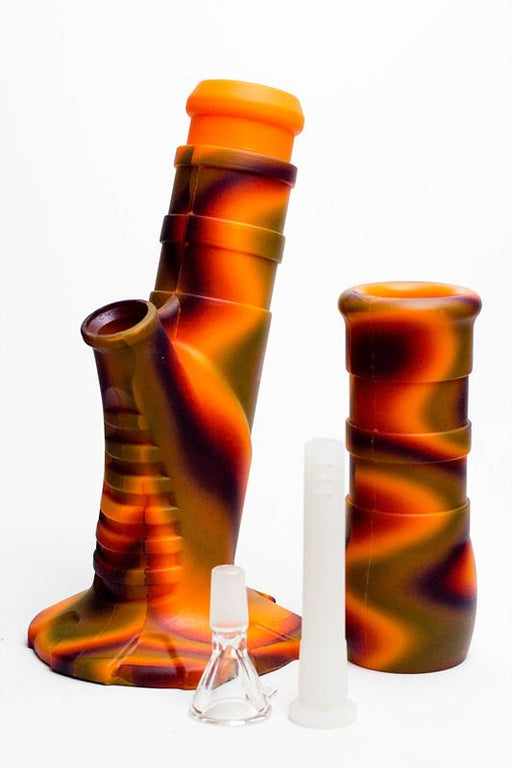 13" Detachable silicone straight Orange tube water bong Silicone Bong ONE