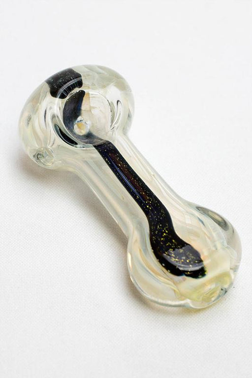 3.5" Heavy dichronic 6236 Glass Spoon Pipe- - One Wholesale