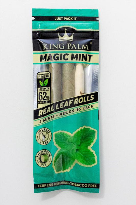 King Palm Hand-Rolled flavor Mini Leaf-Magic Mint - One Wholesale