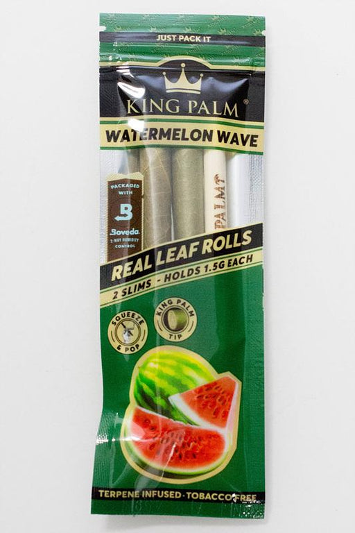 King Palm Hand-Rolled flavor slim Leaf 1 pack-Watermelon Wave - One Wholesale