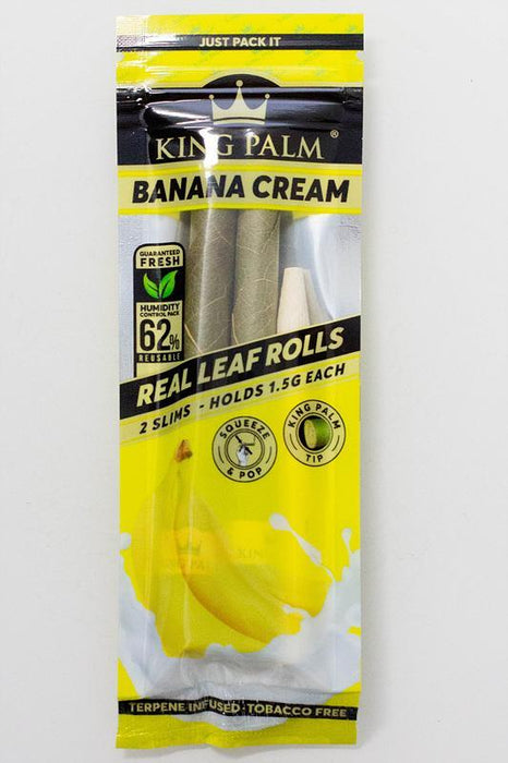 King Palm Hand-Rolled flavor slim Leaf Leaf Wrap ONE Banana Cream