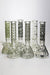 13.5" Glow in the dark 9 mm glass water bong - 19084- - One Wholesale