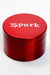 Spark-4 parts metal herb grinder-Red - One Wholesale