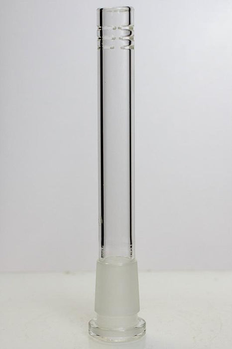 Glass open ended 6 slits downstem- - One Wholesale