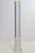 Glass open ended 6 slits downstem-5 1/4 inches - One Wholesale