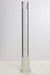 Glass open ended 6 slits downstem-5 1/2 inches - One Wholesale